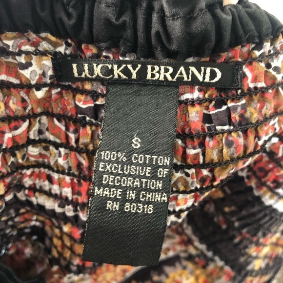 Lucky Brand Smocked Bohemian Maxi Dress - Picture 9 of 10